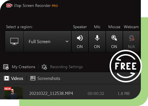 iTop Screen Recorder Pro 4.2.0.1086 instal the new for mac