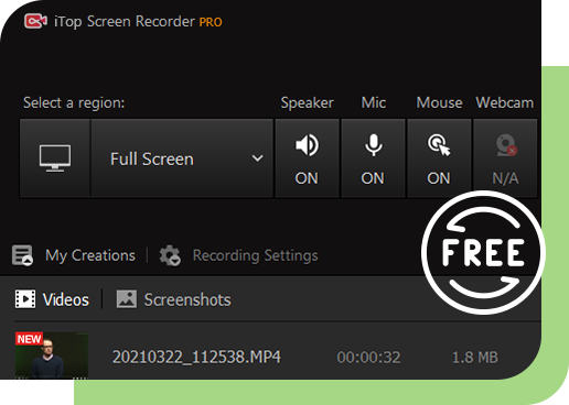 iTop Screen Recorder Pro 4.1.0.879 free instal